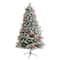 6ft. Pre-Lit Snow Tipped Norwegian Fir Artificial Christmas Tree, White LED Lights